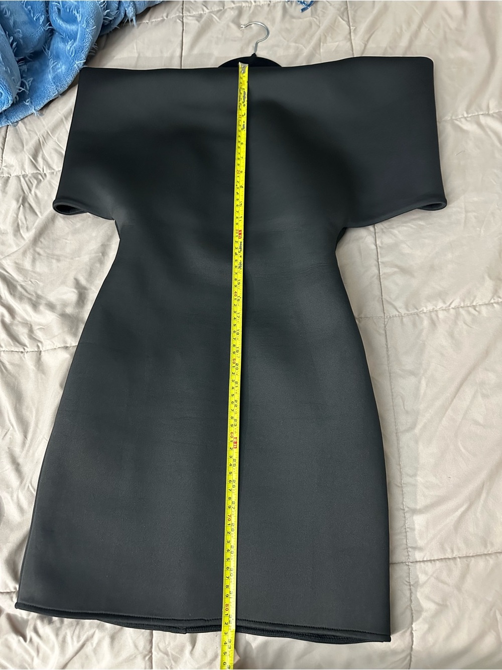 ASOS Black Cape Sleeve Mini Dress - Picture 7 of 8